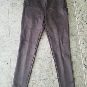 Ann Taylor Faux Suede Leggings.Brown size 6.